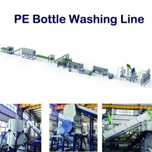 HDPE Bottle Washing Recycling Line with 500-3000kg/h Capacity 98% Washing Efficiency and Customized Design