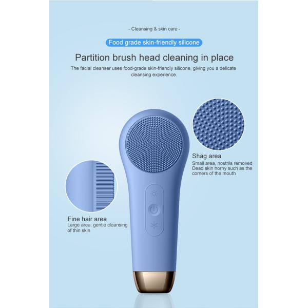 IPX5 Waterproof USB Charging Silicone Electric Facial Cleansing Brush for Face Cleanse