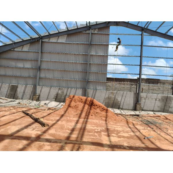 Painted Metal Steel Structure Logistics Warehouse Prefab Steel Storage Building for Factory
