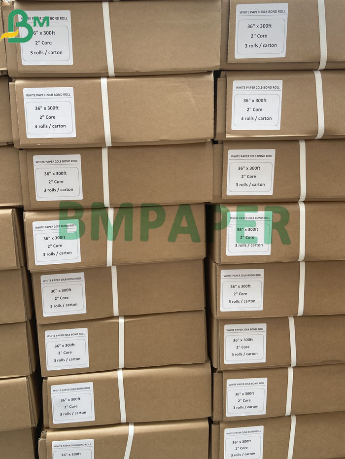 20lb plotter paper крен скрепления белой бумаги 20lb в коробке 24