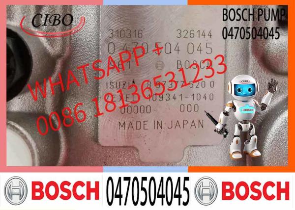 Pompes à injection de carburant diesel 0470504037 0470504045 0470504026 0470504031 pompe à carburant diesel 4KH1 4JH1 VP44