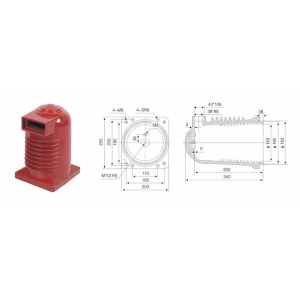 высоковольтный CE CCC Spout коробки изоляции 1250A