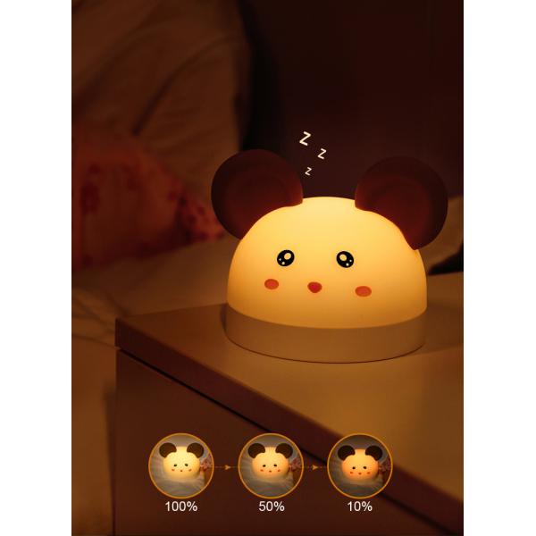 Lâmpada de brinquedo de silicone com silicone suave e 7 cores mudando