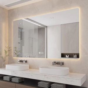 Sleek Stylish Bathroom Mirror Glass Sheet Colorful For Modern Spaces