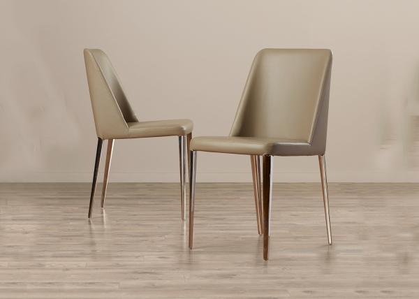 Sun On Chrome Metal 11KGS 57cm Modern Dining Chair