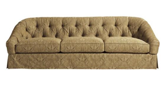 American Style Button Tufted Leisure Hotel Furniture Sleeper Sofa Wooden Frame