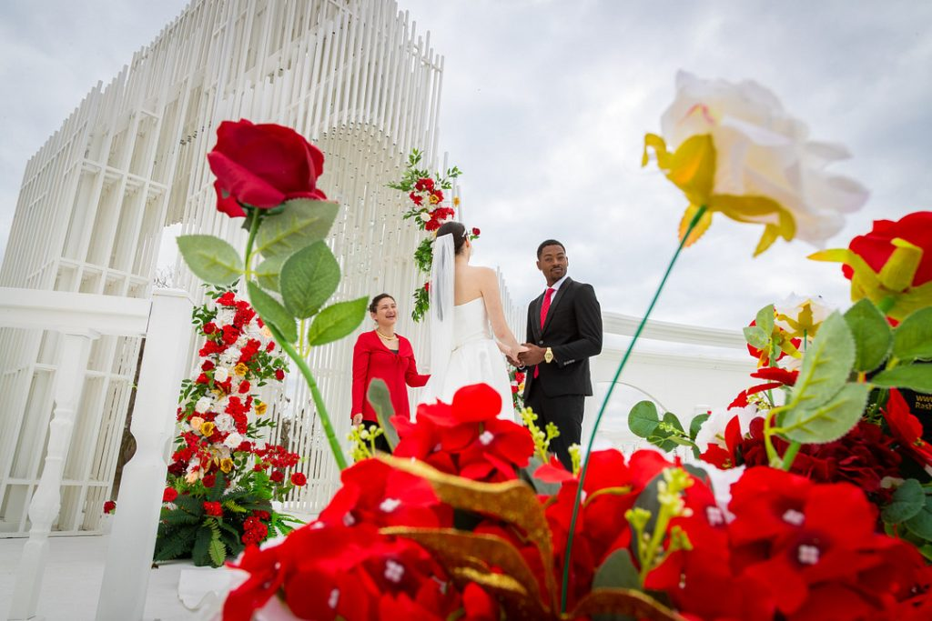 Solar Aligned Ceremony Altar Permanent Wedding Structure With Seasonal Light