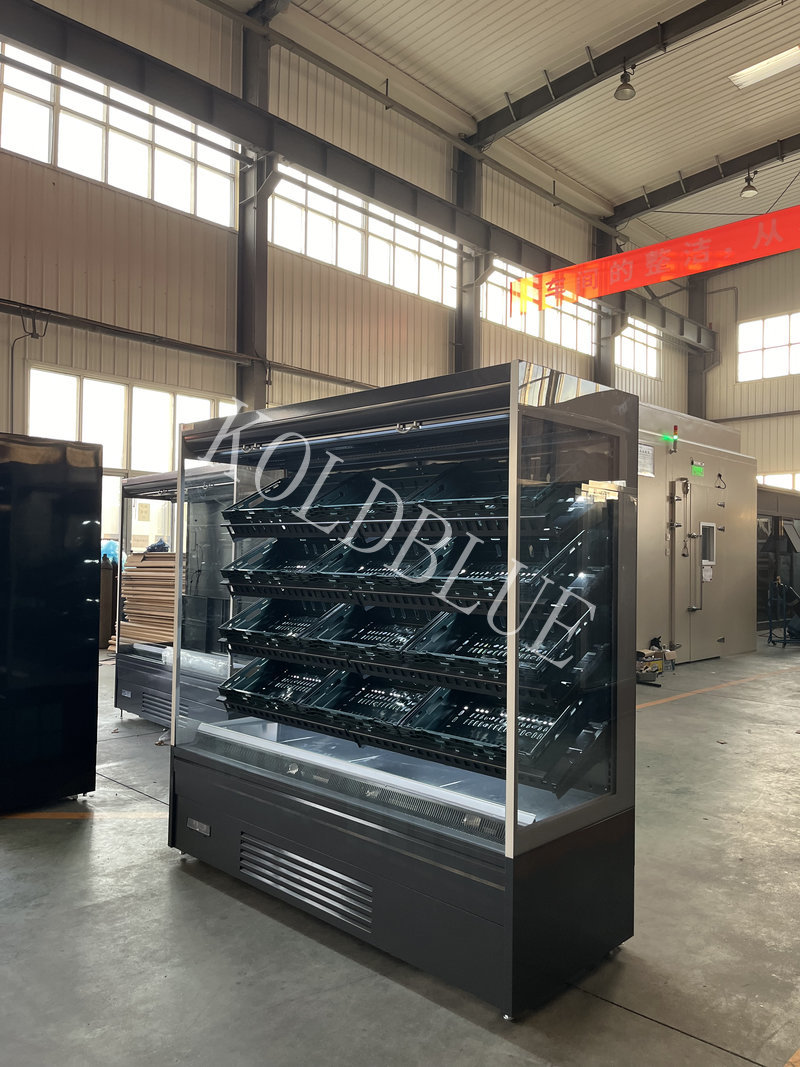 Plug-in Open Multideck Refrigerated Cooler Self-contained Compressor with R290 Gas