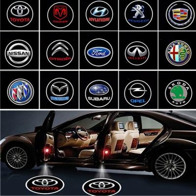 Volvo 3W Car Door Paste Projector Light , 3000Lm Laser Projector Car Door Step