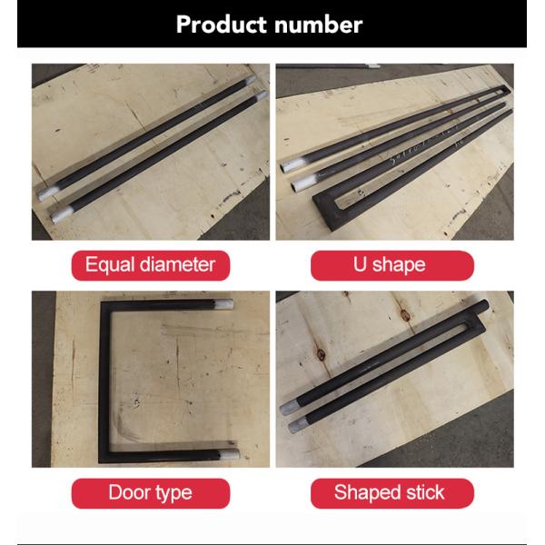 1600C High Purity Silicon Carbide Rod SiC Heating Elements with Long Service Life for Electronics Industry