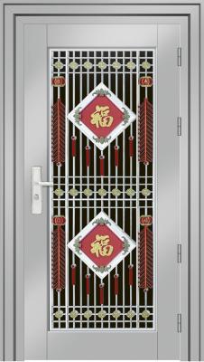 Home Security Steel Fire Rated Entry Doors Leaf Thickness 42mm