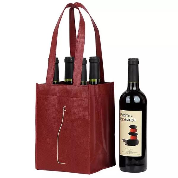 Oem / Odm Double Handles Non Woven Bags For Promotional Gift