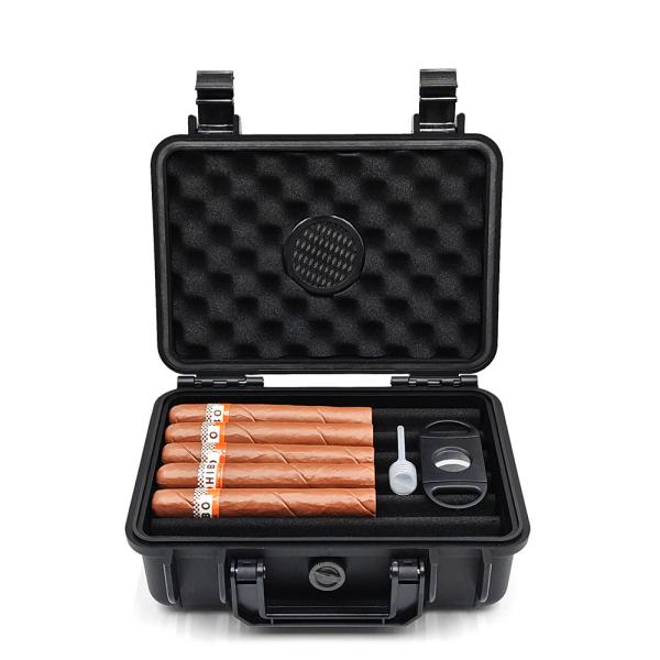 Customizable Plastic Cigar Case High Durability And Black Color Choice