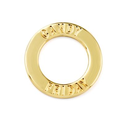 Custom Engraved Logo Metal O Ring for Swimwear Eco-friendly and OEM/ODM Acceptable
