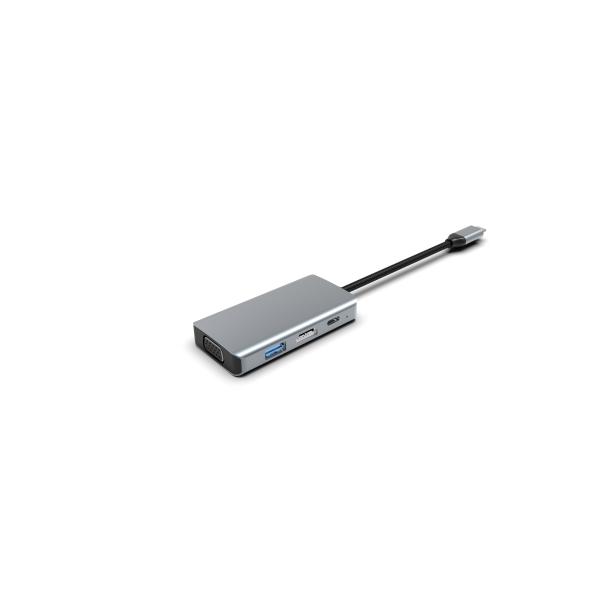 Все в одном жестком диске 4 в 1 USB C 4 в 1 Multiport Adapter Hub Expansion Laptop Docking Station Type C к HDMI USB 3.0 PD