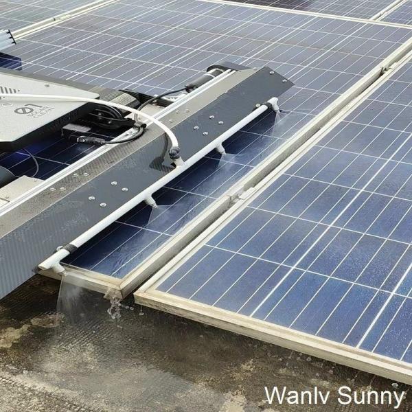 Solar Panel Cleaning Crawler 24V Self Cleaning Robot for Dry Cleaning or Water Washing