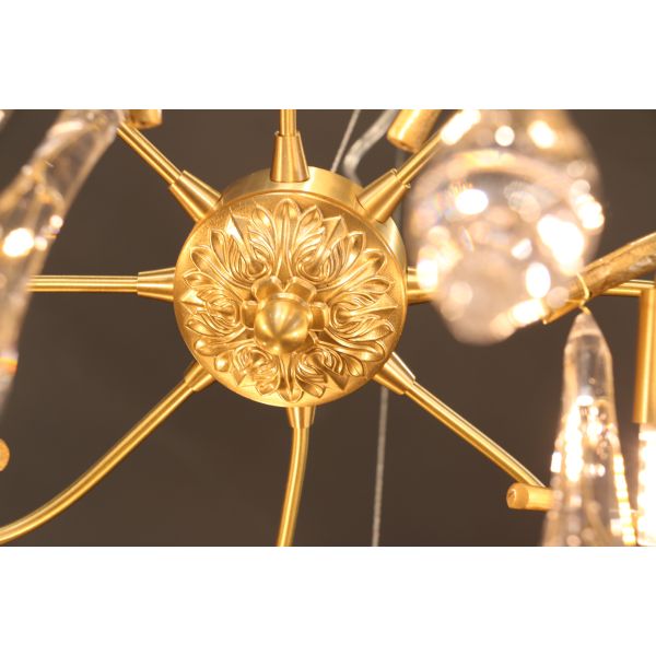 Home Decor Pendant Lamp Living Room Bedroom Villa Lobby Chandelier Tree Branch Crystal Latest Design American Style Elegant LED