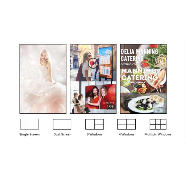 32 дюйма Ультра тонкий узкий безель HD настенный рекламный дисплей