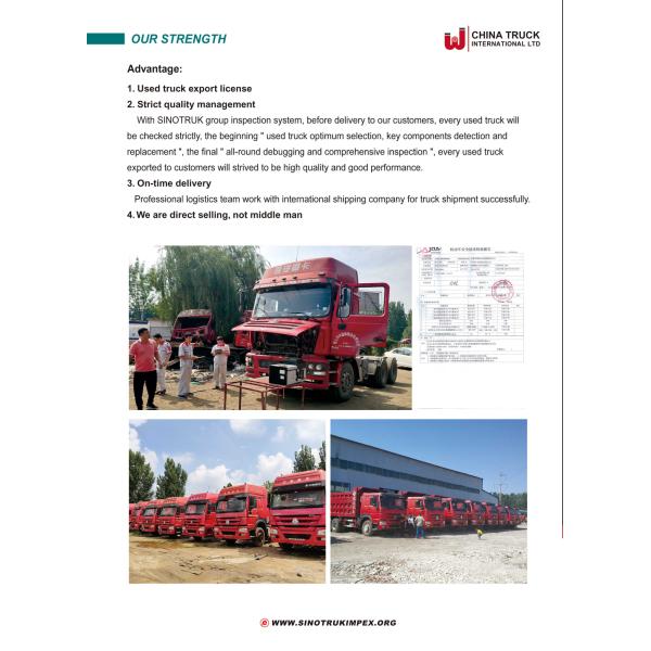 20cbm 375HP Tri Axle Dump Truck