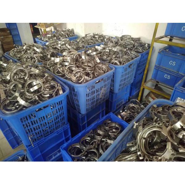 Ss304 OEM 2.5 Inch V Band Clamp With Male And Female Flange