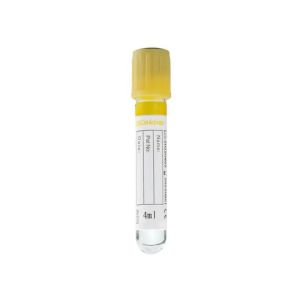 Yellow 13*75mm Glass Separation Gel Vacuum Blood Collection Tube 1-10ml Capacity