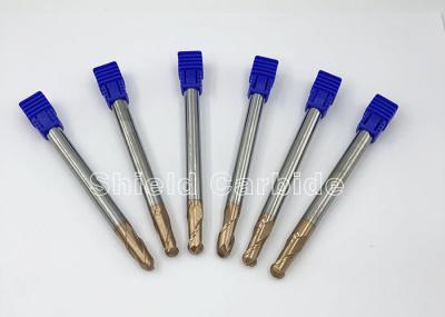 PM - 2E Carbide Insert Ball Nose End Mill 2 Flute With Long Straight Shank