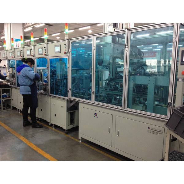The vacuum cleaner motor servo press assembly line，automated production line designed for manufacturing vacuum cleaner m
