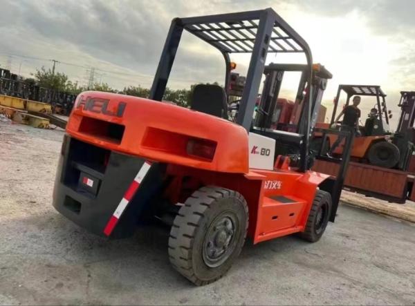 8 Tonne Pre Owned Forklift Used Warehouse Forklift With CE Certification