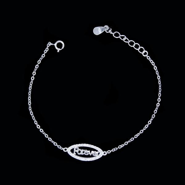 AAA 925 Silver Cubic Zirconia Bracelet Element Korean Fashion Design For Girls