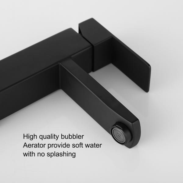 Смеситель таза отверстия нержавеющей стали одиночный в черноте золота Chrome штейновой