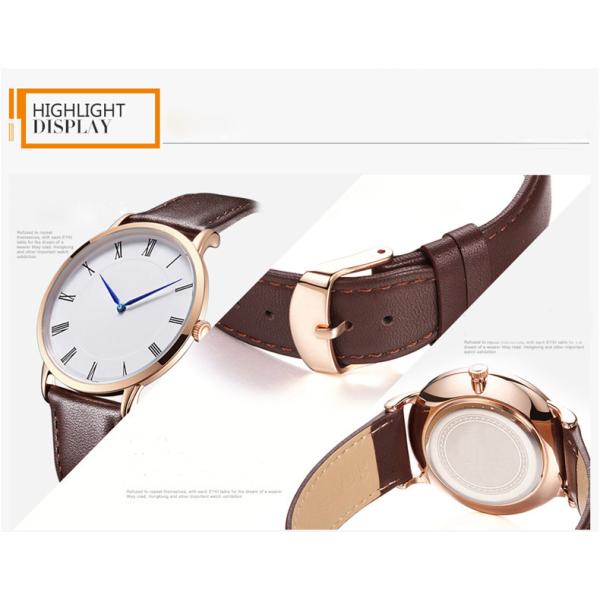 316L Stainless Steel Back Japan Quartz Watch Simple Design