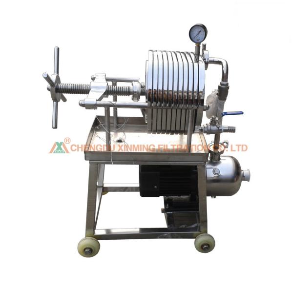 Full 304 Stainless Steel Sealed Multilayer Plate Frame Filter 1 Year Warranty