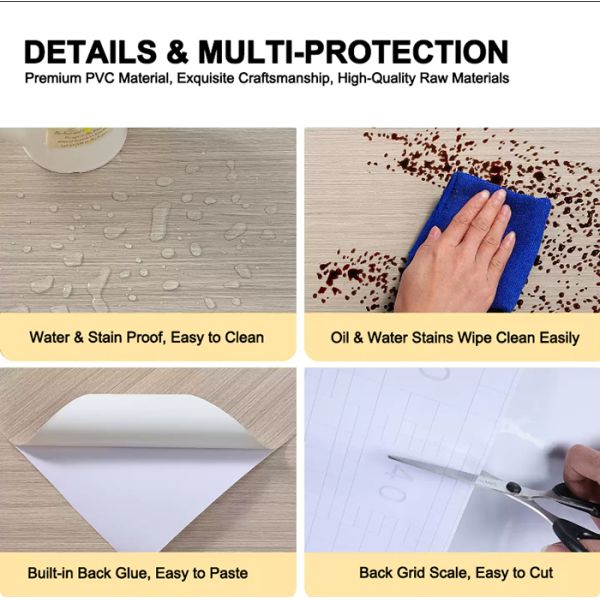 Tech Wood Grain PVC Decorative Film Waterproof Self Adhesive Furniture Surface Wrap