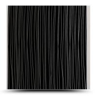 OEM / ODM Design Decorative Pvc Wall Panels Black Rectangle Hollow Structure