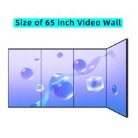 Gran pantalla de 65 pulgadas para montaje de pared a prueba de rotura Concha de metal Gran pantalla de empalme 4K UHD Pantalla de señalización digital LCD Pantalla de vídeo publicitaria
