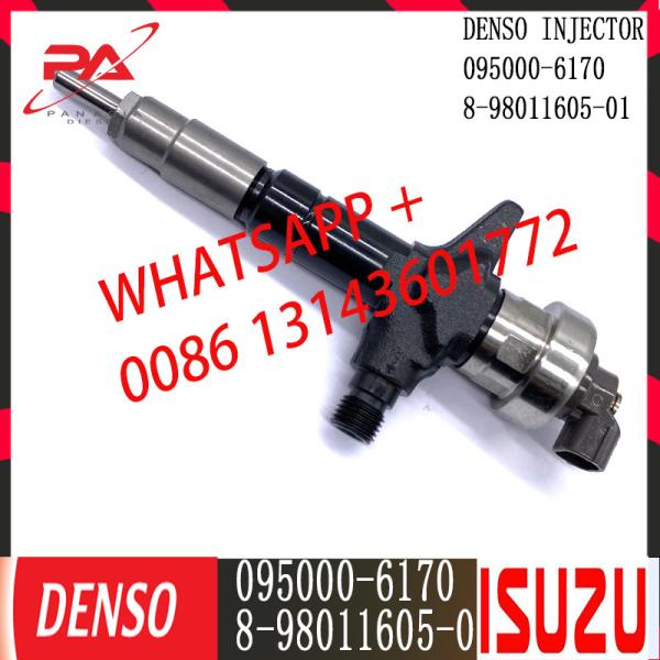 Inyector de combustible común del carril de DENSO 095000-6170 para el motor ISUZU 4JJ1 8-98055863-0