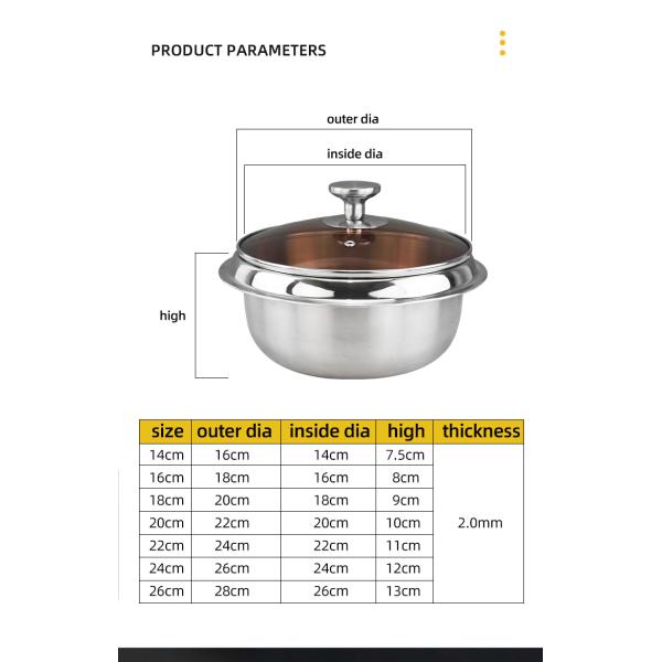 Самый лучший продавая кухни баков множественный размеров качества еды нержавеющей стали супа запаса бака плита 18/8 риса варя бак