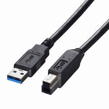Super Speed Black USB3.0 AM to BM Cable 1.5M