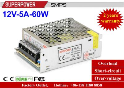3D Printer Driver 12V5A60W single output  SMPS with CE DC12V60W full watt Iron Case for LED Lighting Factory Outlet