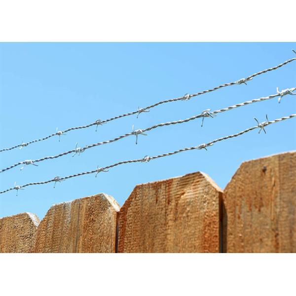 ISO9001 Electro Galvanized 14 Gauge High Tensile Barbed Wire Coil For 