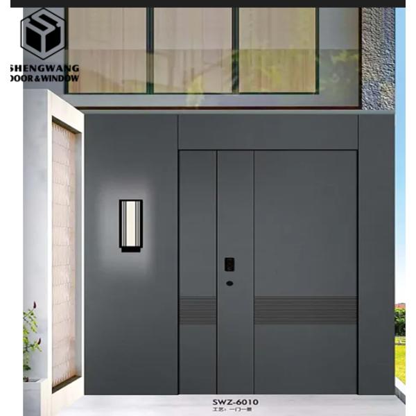 Silver Aluminum Sliding Glass Door Insulated Glass Aluminium Sliding Frame For Thermal Insulation