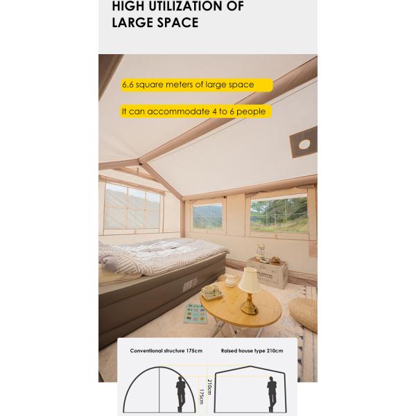 Надувная палатка на открытом воздухе для семейного собрания 5-8 человек водонепроницаемая палатка для пикников и походов