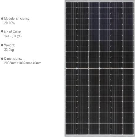 Painel fotovoltaico resistente da energia 400W solar do PID mono