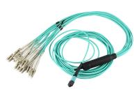 12F OM3 OM4 éventent MPO Patchcord pour le réseau de transmission de données