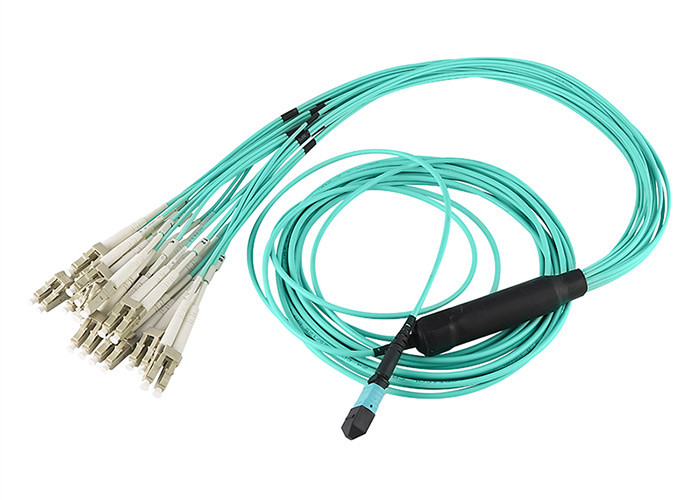 12F OM3 OM4 дуют вне MPO Patchcord для сети передачи данных
