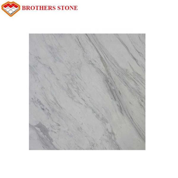 Polished Mach Greece Volakas White Marble Tile 60x60 Standard Or Customized Size