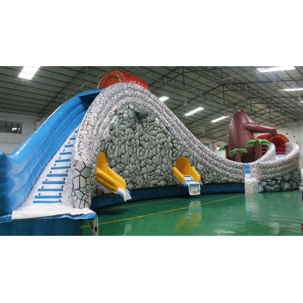 Attraction Commercial Bounce House Water Slide For Children High Safety