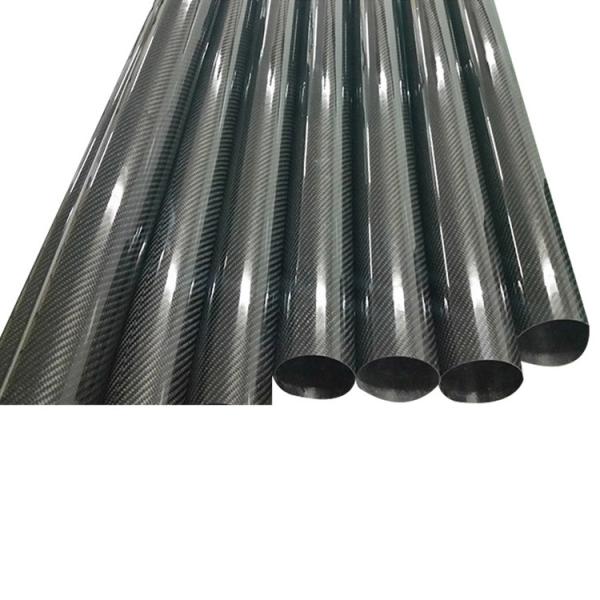 100CF Shoes Large 3K Plain Carbon Fiber Tube For Metal Detector