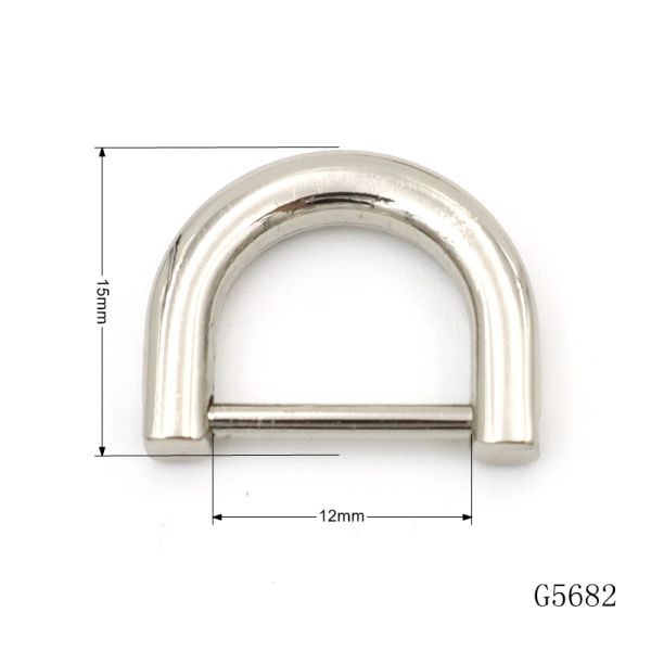 Zinc Alloy Metal D Ring Anti Fade Openable D Ring Corrosion Resistant