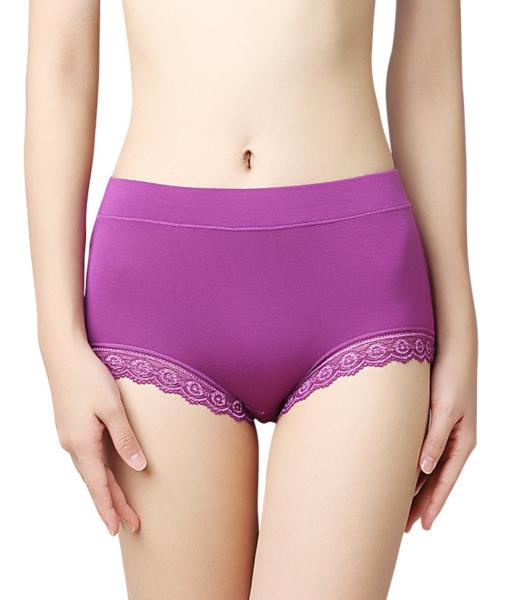 Large Size Womens Underwears Sexy High Waist Cotton Panties Elastic Lace Pure Breathable Briefs